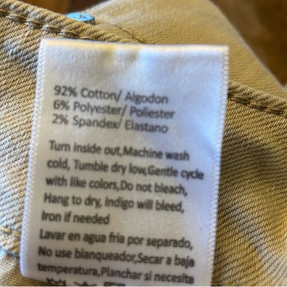 Risen Jeans Rugged Bottom Wide Leg Khaki Jeans. Size 13 / 31 NWT - Picture 10 of 10